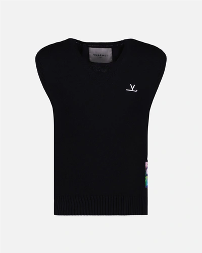 Vuarnet Sleeveless Sweater In Black