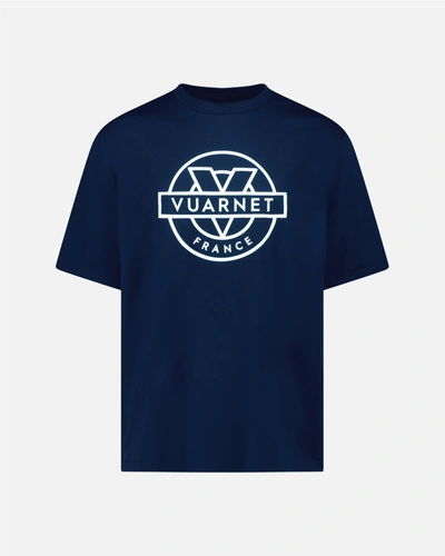 Vuarnet Outline Cotton T-shirt In Navy
