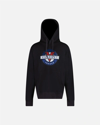 Vuarnet Logo Hoodie In Black