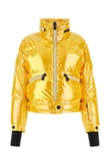 Moncler Yellow Polyester Biche Down Jacket In Yellow