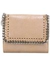 STELLA MCCARTNEY STELLA MCCARTNEY MINI 'FALABELLA' FLAP WALLET - NEUTRALS,431000W905611523902