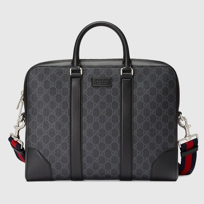 Gucci Gg Black Briefcase In Schwarz