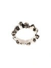 Werkstatt:münchen Skulls Ring In Metallic