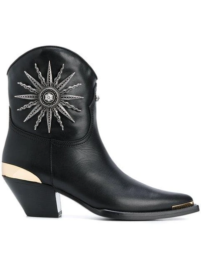 Fausto Puglisi Ankle Boots In Black