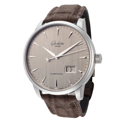 Glashutte Mens 1-36-03-03-02-31 Senator Excellence Panorama 42mm Automatic Watch In Silver
