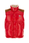 Moncler Red Bodywarmer Jacket For Men In Red