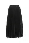 Prada High-waisted Pleated Skirt In Black