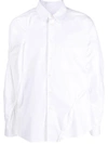 424 Pinched-detail Cotton Shirt In White