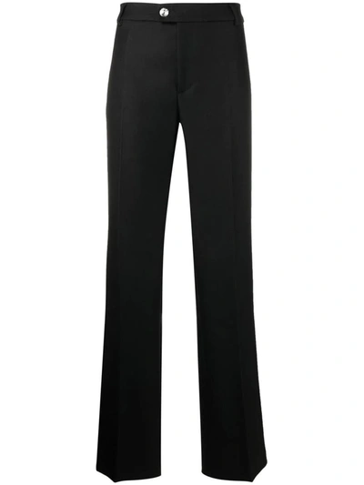 Blumarine Crystal-button Straight-trousers In Multi-colored