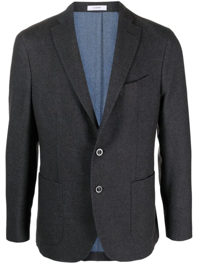 Boglioli Double-breasted Jacket In Grey