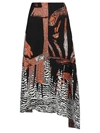 Bottega Veneta Jacquard Viscose Skirt In Black