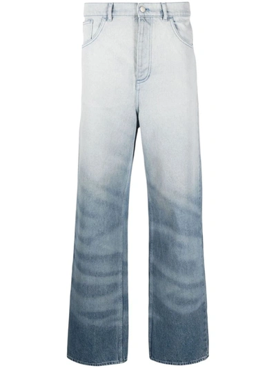 Botter Crystal-embellished Cotton Trousers In Denim