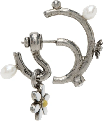 Acne Studios Earrings In Antique Silver