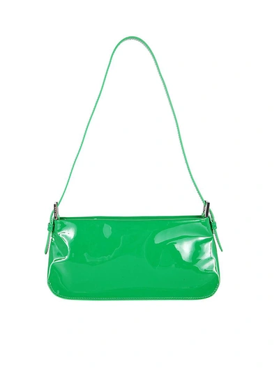 By Far Dulce Zipped Shoulder Bag In Green