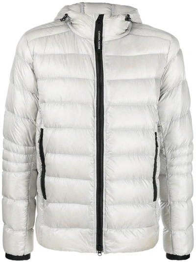 Canada Goose Padded Zipped Gilet In Light Grey