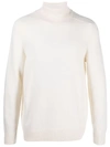 Circolo 1901 Alpaca-wool Blend Turtleneck Sweater With Fine Knit In White