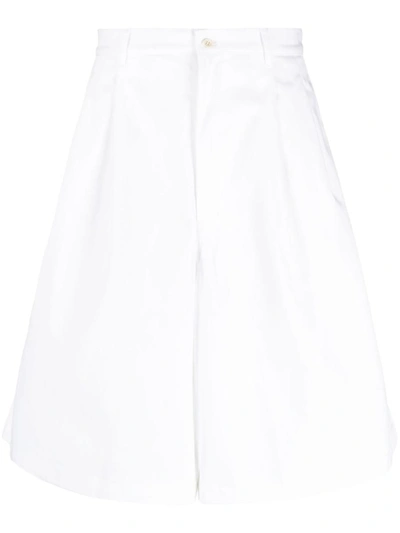 Comme Des Garçons Cotton Shorts In White