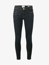 Frame Le Skinny De Jeanne Blue Low Rise Jeans In Blue