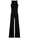 Courrèges Sleeveless Bootcut Jumpsuit In Black