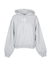 Alexander Wang Logo Hoodie In Grey