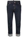 DSQUARED2 DSQUARED2 5 POCKETS CROPPED DENIM JEANS