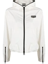 Duvetica Logo-patch Hooded Jacket In White