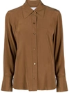 Equipment Leona Silk Shirt In Brown