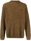FRED PERRY FRED PERRY LOGO CHENILLE CREWNECK JUMPER