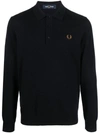 FRED PERRY FRED PERRY LOGO WOOL BLEND POLO SHIRT