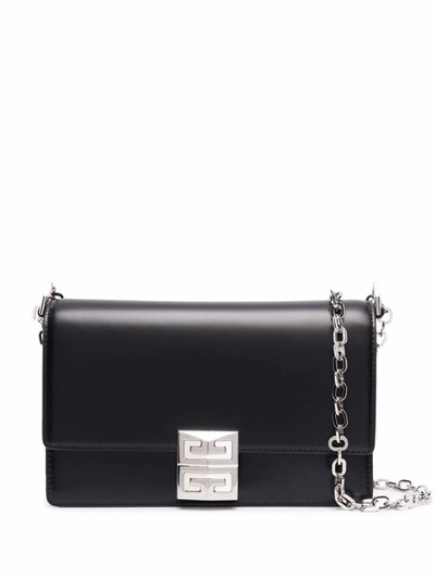 Givenchy 4g Small Leather Crossbody Bag In Black