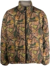Gramicci Camouflage Puffer Jacket In Brown