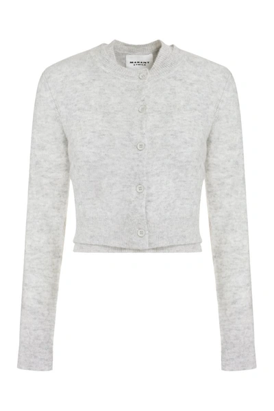 Isabel Marant Étoile Amenita Wool-blend Cardigan In Grey