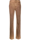 Jacob Cohen Women's Kate Straight Leg Trousers In Brown