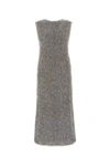 Jil Sander Mohair And Lurex Midi Dress In Multicoloured
