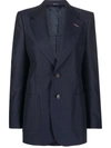Maison Margiela Notched-lapel Single-breasted Blazer In Blue