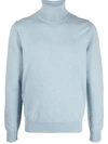 Maison Margiela Man Turtleneck Pastel Blue Size Xl Cashmere In Blue