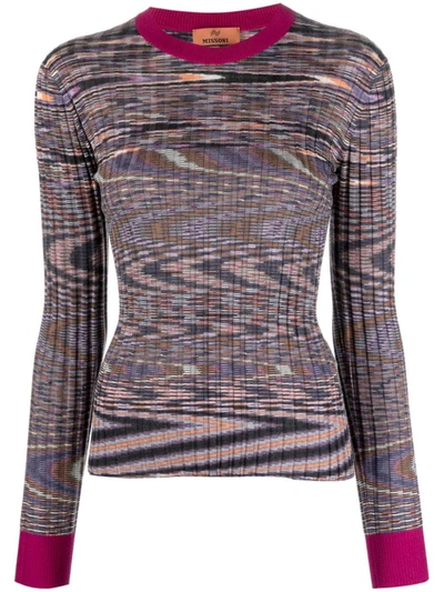 Missoni Sport Cashmere And Silk Blend Sweater In Orange