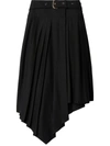 OFF-WHITE OFF-WHITE BELTED PLEATED SKIRT