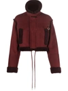 OFF-WHITE OFF-WHITE CROPPED SHEARLING JACKET