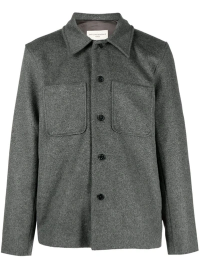 Officine Generale Harrison Wool And Cashmere-blend Jacket In Gray