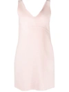 P.a.r.o.s.h Sleeveless Wool Minidress In Light Pink