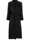Paltò Single Breasted Mid-length Coat In Black