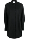Patou Logo-print Long-sleeved Shirt In Black