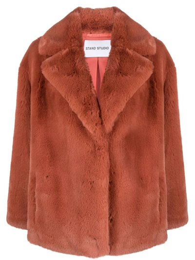 STAND STUDIO STAND STUDIO SAVANNAH FAUX FUR LUSH TEDDY JACKET