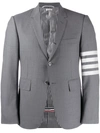 Thom Browne 4-bar Wool Single-breasted Jacket In Grey