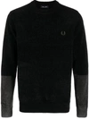 FRED PERRY FRED PERRY CHENILLE COLORBLOCK JUMPER