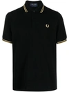 FRED PERRY FRED PERRY LOGO COTTON POLO SHIRT