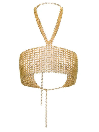 Silvia Gnecchi The Crop Top In Metallic