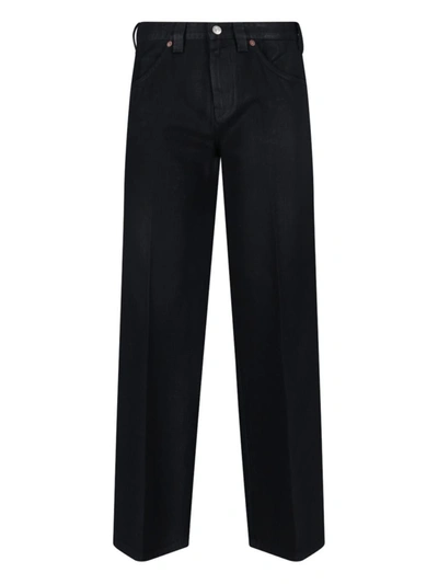 Victoria Beckham Straight Jeans In Nero