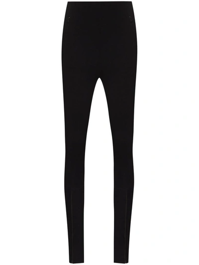 Wardrobe.nyc Front Zip Leggings In Black